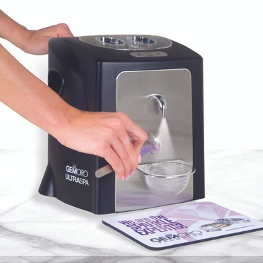 GemOro UltraSpa Combination Home Ultrasonic Jewelry Cleaner And Jewelry Steamer Matte Black 2 GemOro UltraSpa Combination Home Ultrasonic Jewelry Cleaner And Jewelry Steamer Matte Black - Image 2