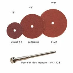 Moore's Adalox 7/8 Inch Diameter Pinhole Sanding Discs Box 100-93623