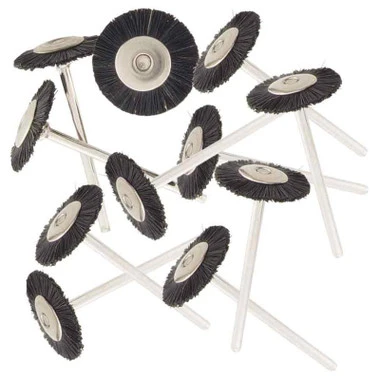 Jewelry Polishing Wheel Brushes Bristle On 3/32 Inch Mandrels 3/4 Inch Package Of 12-61549 1 Jewelry Polishing Wheel Brushes Bristle On 3/32 Inch Mandrels 3/4 Inch Package Of 12-61549