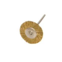 Mounted 3/4 Inch Brass Wire Brush On Mandrel Pack Of 6-89380