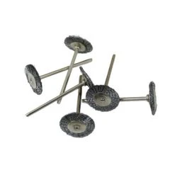 Mounted 1 Inch Steel Wire Brush On Mandrel Pack Of 6-89386