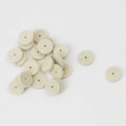 Miniature Felt Wheel Buffs Soft 1/2 Inch - Pack Of 25