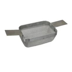 Fine Mesh Rectangular Ultrasonic Cleaning Basket 4 X 3 X 1 1/2 Inches