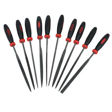 Needle File Set Of 10 With Ergonomic Handles 6 Inches Cut 2 1 Needle File Set Of 10 With Ergonomic Handles 6 Inches Cut 2