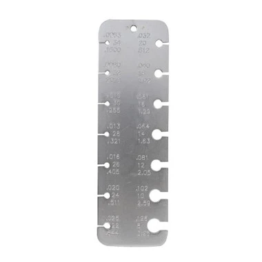 Pocket Wire Gauge With Three Readings Inch, Mm And Gauge 1 Pocket Wire Gauge With Three Readings Inch, Mm And Gauge