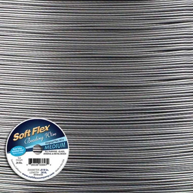 Soft Flex Bead Wire Clear .019 Inch Diameter 30 Foot Spool 1 Soft Flex Bead Wire Clear .019 Inch Diameter 30 Foot Spool