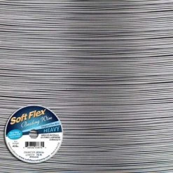 Soft Flex Bead Wire Clear .024 Inch Diameter 30 Foot Spool