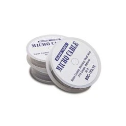 Micro Cable Bead Wire Clear .018 Inch Diameter 100 Foot Spool