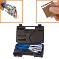 EuroPower Hole Punch Pliers Multiple Size Hole Pliers