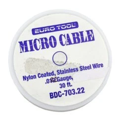 Micro Cable Bead Wire Clear .022 Diameter 30 Foot Spool