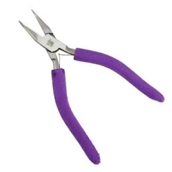 Bent Chain Nose Pliers With Foam Grip