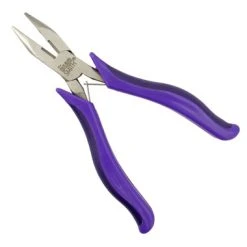 Nickel Plated Chain Nose Plier With Ergo Handle And Cutter