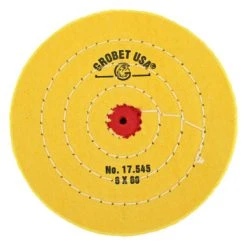 Buffs Chemkote Yellow Diameter 6 Inch Ply 60 Stitching 4 Rows
