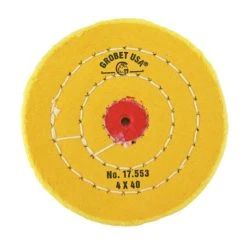 Buffs Chemkote Yellow Diameter 4 Inch Ply 40 Stitching 3 Rows