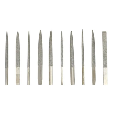 Diamond Coated Needle Files 10 Piece Set 2 Diamond Coated Needle Files 10 Piece Set - Image 2