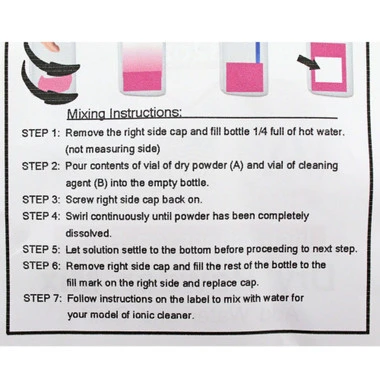 Gem Sparkle Ionic Cleaner Solution Concentrate 32 Oz Powder Mix Kit No Bottle 4 Gem Sparkle Ionic Cleaner Solution Concentrate 32 Oz Powder Mix Kit No Bottle - Image 4