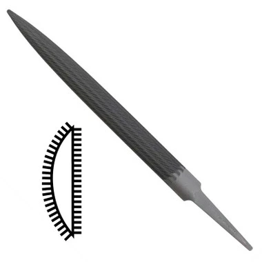 Vallorbe Swiss LP1556 Half Round, Slim Ring File - 6 Inch Length Select Cut-61790 2 Vallorbe Swiss LP1556 Half Round, Slim Ring File - 6 Inch Length Select Cut-61790 - Image 2