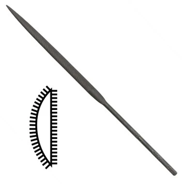 Jewelry Needle File Half Round Swiss Vallorbe-88046 2 Jewelry Needle File Half Round Swiss Vallorbe-88046 - Image 2