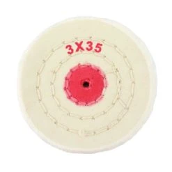 Buffs Finex Muslin Shellac Centers Diameter 3 Inch Ply 35 Stitching 3 Rows