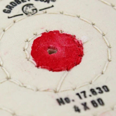 Buffs Finex Muslin Shellac Centers Diameter 4 Inch Ply 60 Stitching 3 Rows 4 Buffs Finex Muslin Shellac Centers Diameter 4 Inch Ply 60 Stitching 3 Rows - Image 4