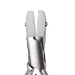 Alternative view of Glitter Line 4.5 Inch Flat Nylon Jaw Jewelers Stainless Pliers