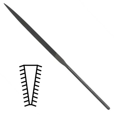 Vallorbe Knife Shape Swiss File 7 3/7 Inch Cut 2 2 Vallorbe Knife Shape Swiss File 7 3/7 Inch Cut 2 - Image 2
