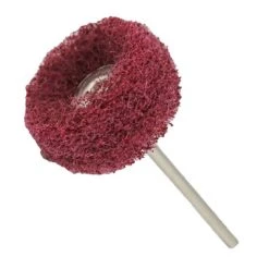 Medium Mounted Satin Finishing Buff 3/32" Shank