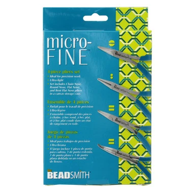 Micro Fine 4 Piece Plier Set 2 Micro Fine 4 Piece Plier Set - Image 2