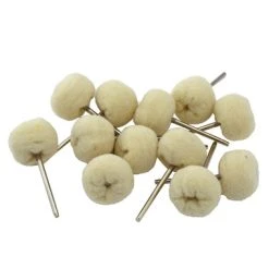 7/8 Inch Mini Mounted Flannel Buffs Dozen