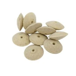 Miniature Knife Edge Felt Wheel Buffs 5/8 Inch Pack Of 12