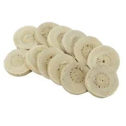 Buffs Finex Miniature Muslin Diameter 7/8 Inch Ply 16 Stitching 1 Row Pack Of 12