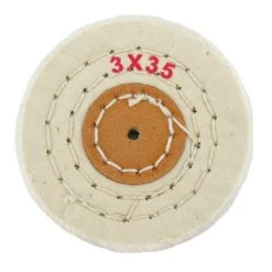 Jewelry Polishing Finex Muslin Buff 3 Inch 35 Ply Stitched Buff