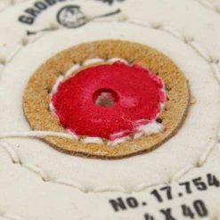 Buffs Finex Muslin With Leather Centers 4" ~ 40 Ply 3 Row Stitch -The Beadsmith Shop muslin polishing buff 17.754photo4 67768.1658871935