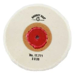 Polishing Finex Muslin Loose Buff With Leather Center-91358