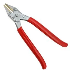 Smooth Flat Nose Parallel Pliers With Brass Jaws 8 Inch Length