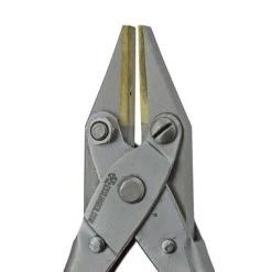 Alternative view of Smooth Flat Nose Parallel Pliers With Brass Jaws 8 Inch Length