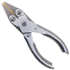 Flat Parallel Pliers With Brass Jaws