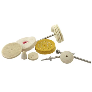 Mini Buff Kit Assortment Of 7 Miniature Buffs And Two Mandrels 1 Mini Buff Kit Assortment Of 7 Miniature Buffs And Two Mandrels
