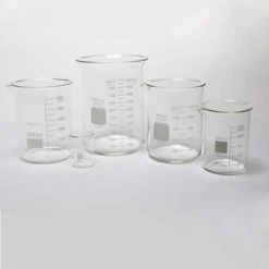 Grobet USA Glass Beakers Jewelry Plating And Cleaning 4 Sizes Available-92550