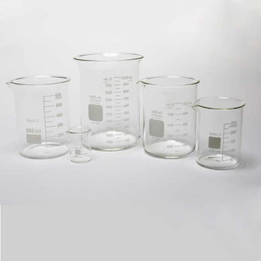 Grobet USA Glass Beakers Jewelry Plating And Cleaning 4 Sizes Available-92550 1 Grobet USA Glass Beakers Jewelry Plating And Cleaning 4 Sizes Available-92550
