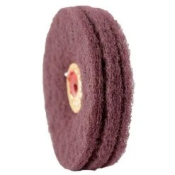 Satin Finish Buff With Leather Center-91380