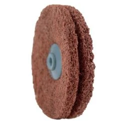 Satin Finish Buff With Plastic Center 4 Inch 2 Ply Coarse