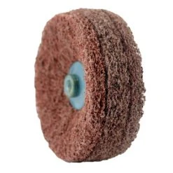 Satin Finish Buff With Plastic Center 4 Inch 3 Ply Coarse