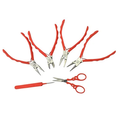Satin Touch Coral Pliers Set Of 6 2 Satin Touch Coral Pliers Set Of 6 - Image 2