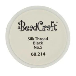 Black Silk Beading Thread Spool 65 Meters-89223