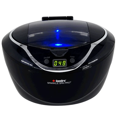 GemOro Sparkle Spa PRO Ultrasonic Cleaner 750mL Black Color 1 GemOro Sparkle Spa PRO Ultrasonic Cleaner 750mL Black Color