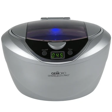 GemOro Sparkle Spa PRO Ultrasonic Jewelry Cleaner 750mL Slate Grey Color 1 GemOro Sparkle Spa PRO Ultrasonic Jewelry Cleaner 750mL Slate Grey Color