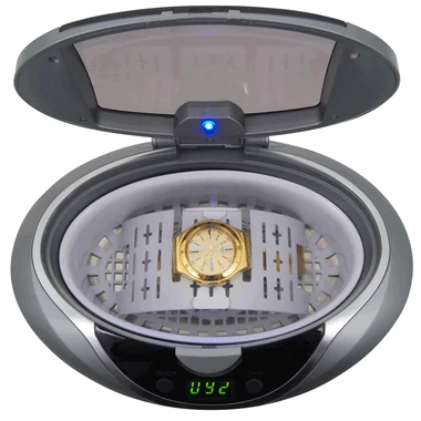 GemOro Sparkle Spa PRO Ultrasonic Jewelry Cleaner 750mL Slate Grey Color 2 GemOro Sparkle Spa PRO Ultrasonic Jewelry Cleaner 750mL Slate Grey Color - Image 2