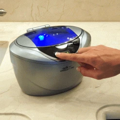 GemOro Sparkle Spa PRO Ultrasonic Jewelry Cleaner 750mL Slate Grey Color 9 GemOro Sparkle Spa PRO Ultrasonic Jewelry Cleaner 750mL Slate Grey Color -The Beadsmith Shop sparklespa pro slate 23.1791photo7 53943.1658871976