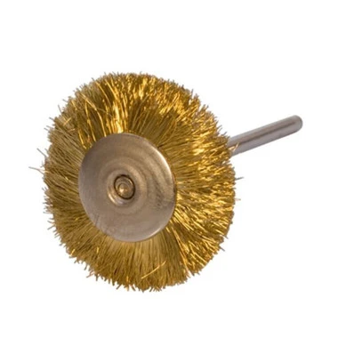 Mounted 1 Inch Straight Brass Wire Brush On Mandrel Pack Of 6 CLEARANCE 1 Mounted 1 Inch Straight Brass Wire Brush On Mandrel Pack Of 6 CLEARANCE